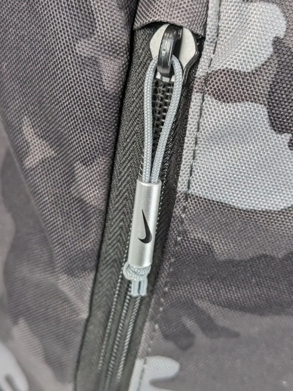 Nike Roll-Top Backpack Grey Camouflage Print with H2Go 20.9oz Stainless Bottle
